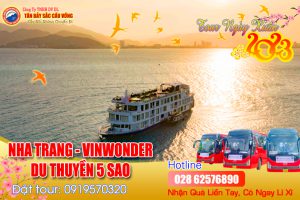 NHA TRANG - NGẮM HOÀNG HÔN - THƯỞNG THỨC BỮA TỐI TRÊN DU THUYỀN 5 SAO - VINWONDER (3 NGÀY 3 ĐÊM)
