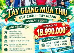 TOUR QUÝ CHÂU - TÂY GIANG (5 Ngày 4 Đêm)
